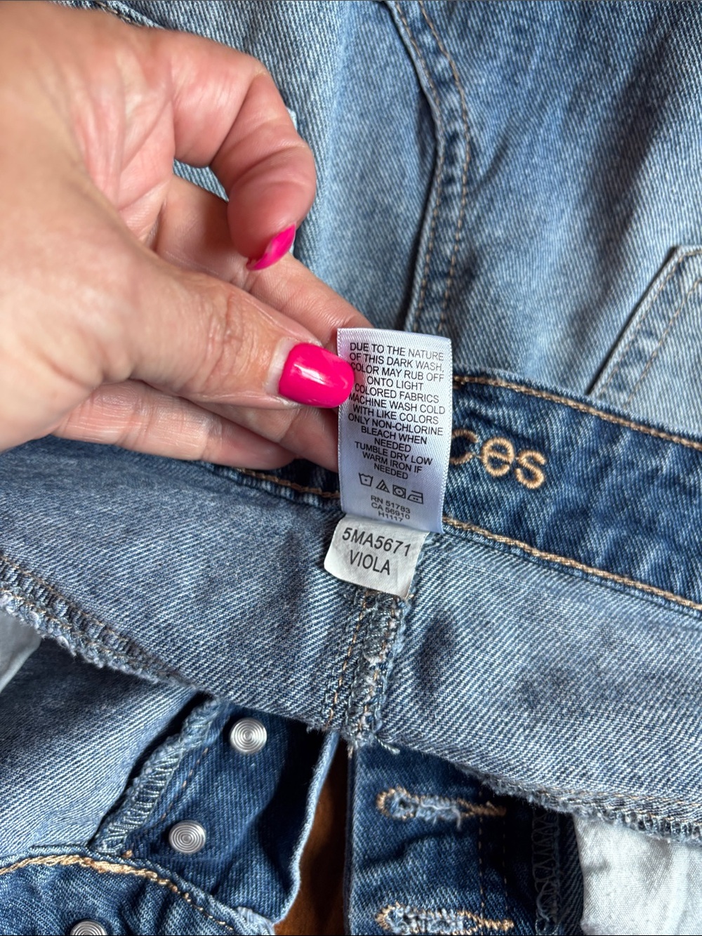 Maurices Light Blue Denim Mini Skirt with Raw Hem - Picture 8 of 8